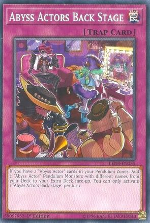Abyss Actors Back Stage (LED3-EN055) - Legendary Duelists: White Dragon Abyss 1st Edition