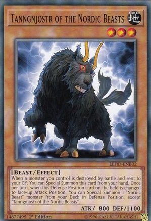 Tanngnjostr of the Nordic Beasts (LEHD-ENB02) - Legendary Hero Decks 1st Edition