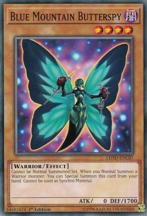 Blue Mountain Butterspy (LEHD-ENC07) - Legendary Hero Decks 1st Edition