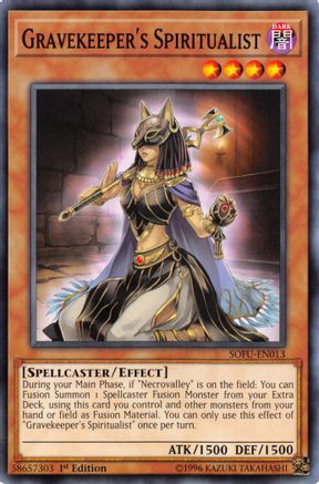 Gravekeeper's Spiritualist (SOFU-EN013) - Soul Fusion 1st Edition