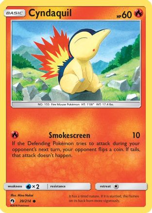Cyndaquil (39) 039/214  SM  Lost Thunder - Common