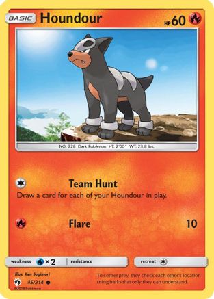 Houndour 045/214  SM  Lost Thunder - Common