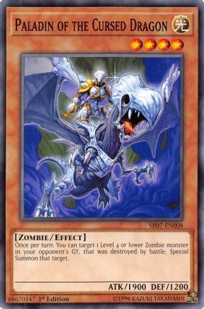 Paladin of the Cursed Dragon (SR07-EN008) - Structure Deck: Zombie Horde 1st Edition