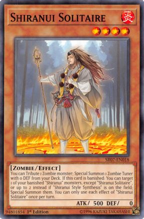 Shiranui Solitaire (SR07-EN018) - Structure Deck: Zombie Horde 1st Edition