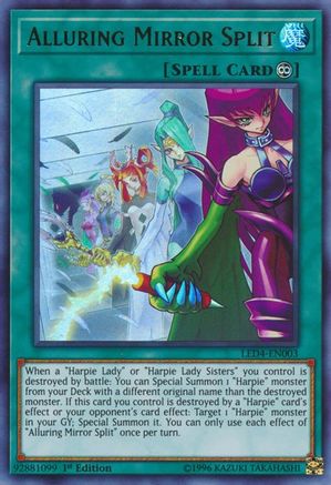 Alluring Mirror Split (LED4-EN003) - Legendary Duelists: Sisters of the Rose 1st Edition