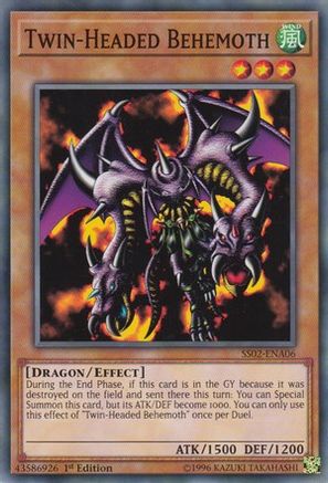 Twin-Headed Behemoth (SS02-ENA06) - Speed Duel Decks: Duelists of Tomorrow 1st Edition