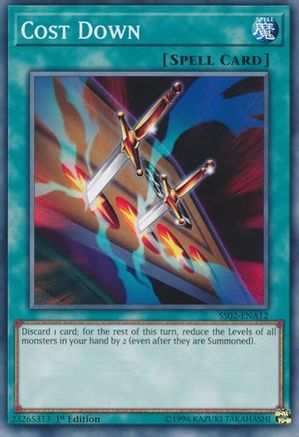 Cost Down (SS02-ENA12) - Speed Duel Decks: Duelists of Tomorrow 1st Edition