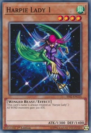 Harpie Lady 1 (SS02-ENC01) - Speed Duel Decks: Duelists of Tomorrow 1st Edition