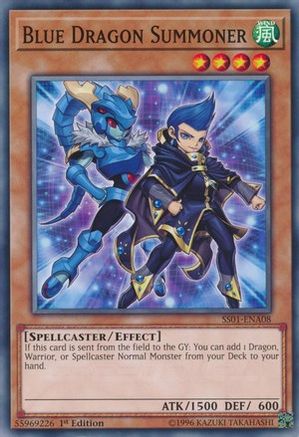 Blue Dragon Summoner (SS01-ENA08) - Speed Duel Decks: Destiny Masters 1st Edition