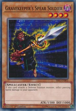 Gravekeeper's Spear Soldier (SS01-ENB02) - Speed Duel Decks: Destiny Masters 1st Edition