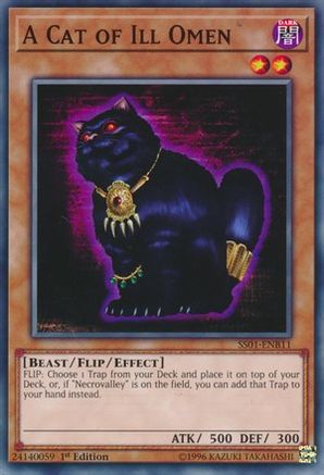 A Cat of Ill Omen (SS01-ENB11) - Speed Duel Decks: Destiny Masters 1st Edition