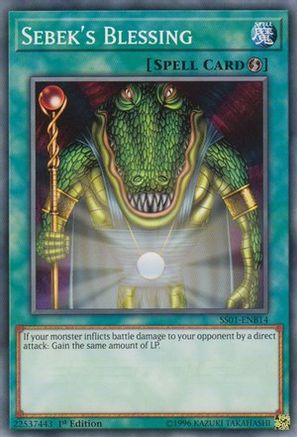 Sebek's Blessing (SS01-ENB14) - Speed Duel Decks: Destiny Masters 1st Edition