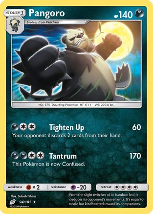 Pangoro 094  SM  Team Up - Rare