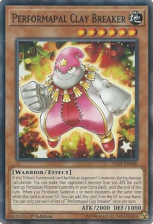Performapal Clay Breaker (SAST-EN096) - Savage Strike 1st Edition