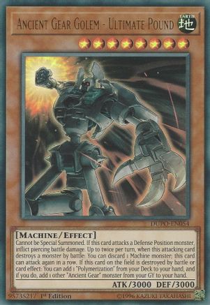 Ancient Gear Golem - Ultimate Pound (DUPO-EN054) - Duel Power Unlimited