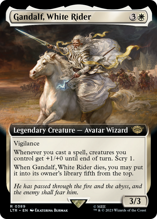 Gandalf, White Rider (LTR-389) - The Lord of the Rings: Tales of Middle-earth: (Extended Art)