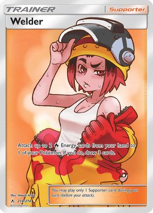 Welder (Full Art) 214/214  - Holofoil SM  Unbroken Bonds - Ultra Rare