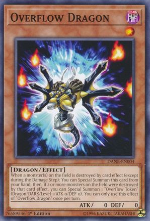 Overflow Dragon (DANE-EN004) - Dark Neostorm 1st Edition