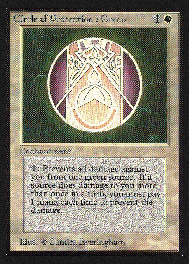 Circle of Protection: Green (IED-012) - Intl. Collectors' Edition