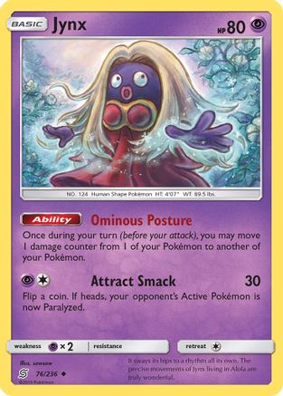 Jynx 076/236  SM  Unified Minds - Uncommon