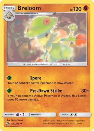Breloom 108/236  SM  Unified Minds - Uncommon