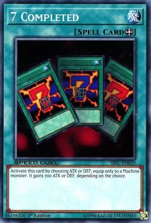 7 Completed (SBSC-EN029) - Speed Duel: Scars of Battle 1st Edition