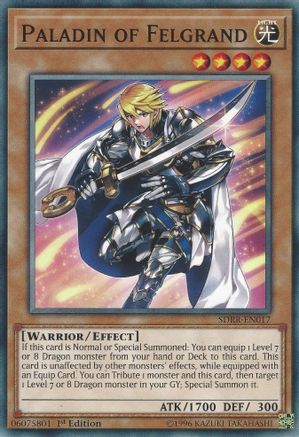 Paladin of Felgrand (SDRR-EN017) - Structure Deck: Rokket Revolt 1st Edition