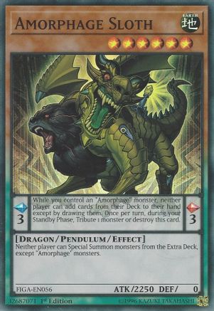 Amorphage Sloth (FIGA-EN056) - Fists of the Gadgets 1st Edition