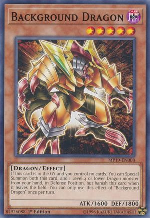 Background Dragon (MP19-EN008) - 2019 Gold Sarcophagus Tin Mega Pack 1st Edition