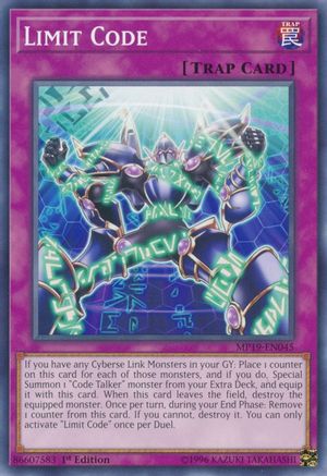 Limit Code (MP19-EN045) - 2019 Gold Sarcophagus Tin Mega Pack 1st Edition