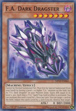 F.A. Dark Dragster (MP19-EN060) - 2019 Gold Sarcophagus Tin Mega Pack 1st Edition