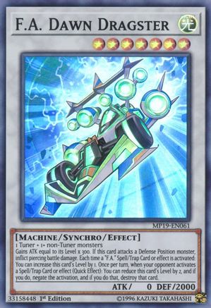 F.A. Dawn Dragster (MP19-EN061) - 2019 Gold Sarcophagus Tin Mega Pack 1st Edition