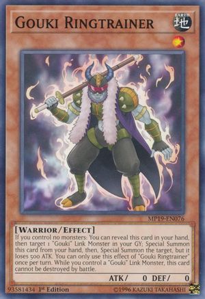 Gouki Ringtrainer (MP19-EN076) - 2019 Gold Sarcophagus Tin Mega Pack 1st Edition