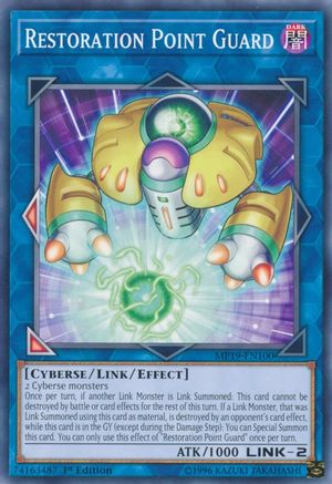 Restoration Point Guard (MP19-EN100) - 2019 Gold Sarcophagus Tin Mega Pack 1st Edition