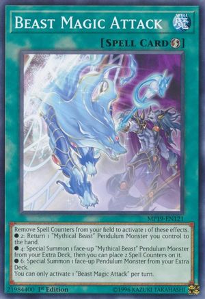 Beast Magic Attack (MP19-EN121) - 2019 Gold Sarcophagus Tin Mega Pack 1st Edition