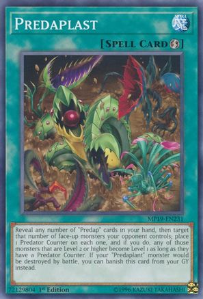 Predaplast (MP19-EN231) - 2019 Gold Sarcophagus Tin Mega Pack 1st Edition