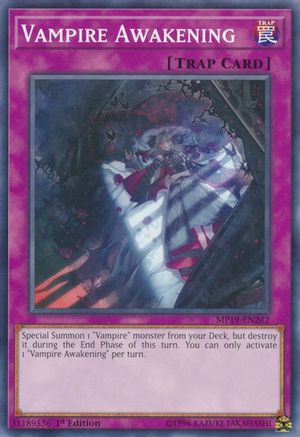 Vampire Awakening (MP19-EN242) - 2019 Gold Sarcophagus Tin Mega Pack 1st Edition