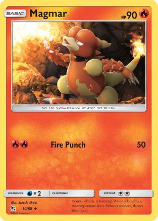 Magmar 010/68  Hidden Fates - Uncommon