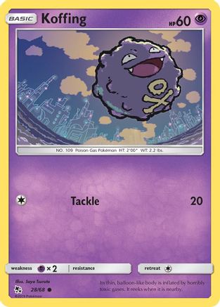 Koffing 028/68  Hidden Fates - Common