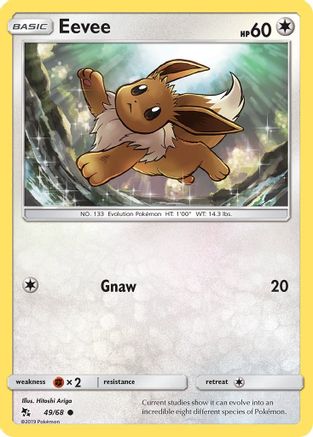 Eevee (49) 049/68  Hidden Fates - Common