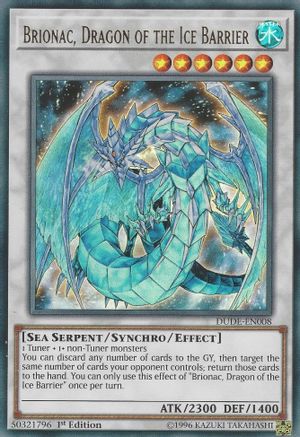 Brionac, Dragon of the Ice Barrier (DUDE-EN008) - Duel Devastator 1st Edition