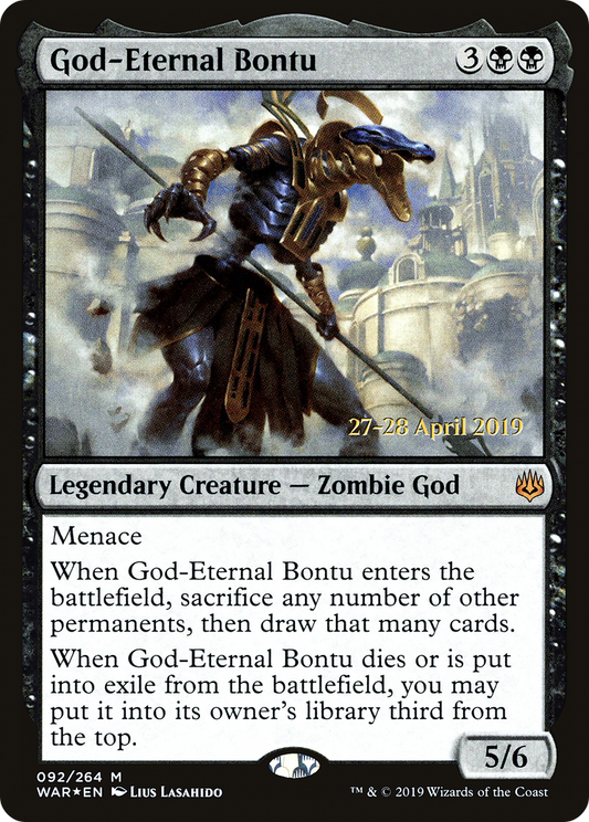 God-Eternal Bontu (PRE-92S) - War of the Spark Promos Foil