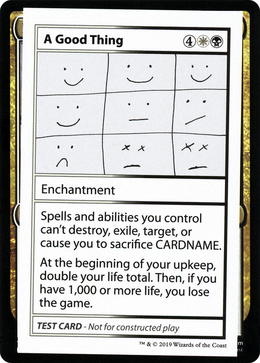 A Good Thing (CMB1-086) - Mystery Booster Playtest Cards 2021
