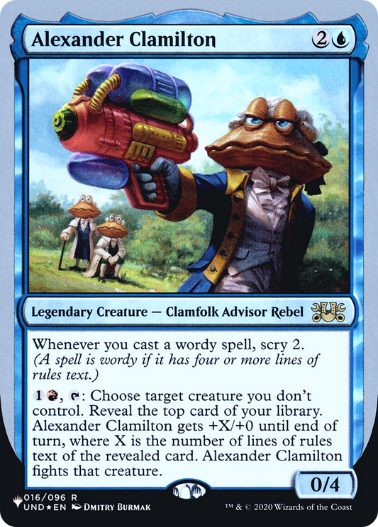 Alexander Clamilton (LIST-010) - The List (Unfinity Foil Edition) Foil