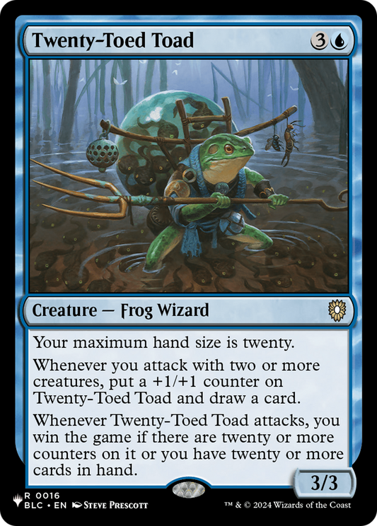 Twenty-Toed Toad (LIST-BLC-16) - The List