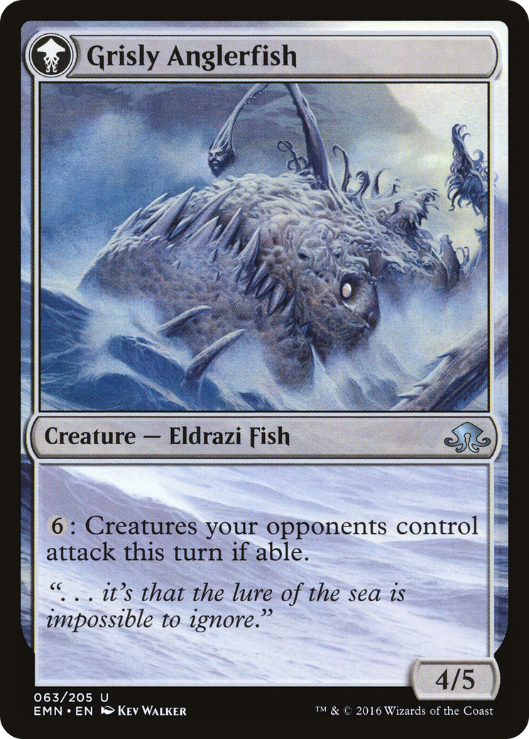 Grizzled Angler // Grisly Anglerfish (EMN-063) - Eldritch Moon: (mooneldrazidfc) Foil
