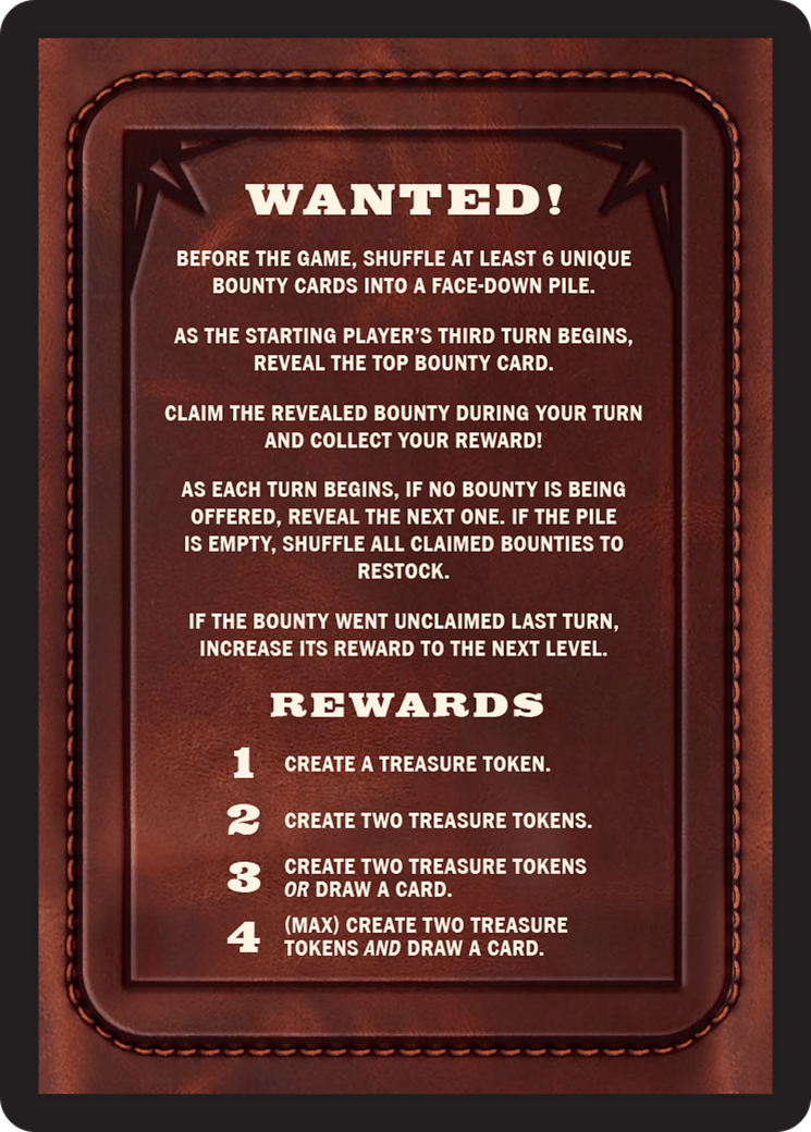 Bounty: Rissa "Blades" Lee // Wanted! (TOTC-038) - Outlaws of Thunder Junction Commander Tokens