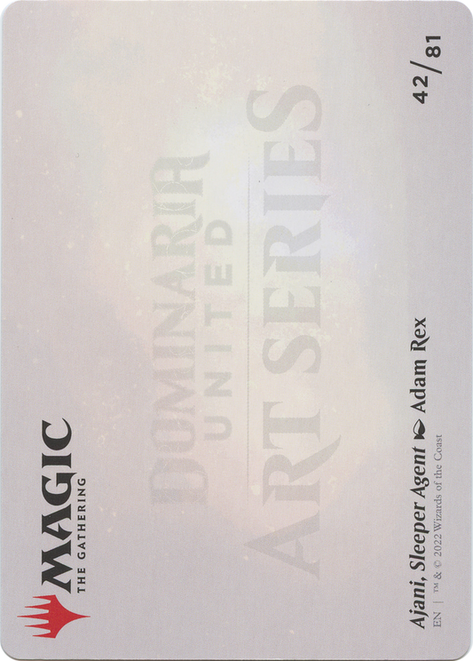 Ajani, Sleeper Agent // Ajani, Sleeper Agent (ADMU-042) - Dominaria United Art Series (Borderless)