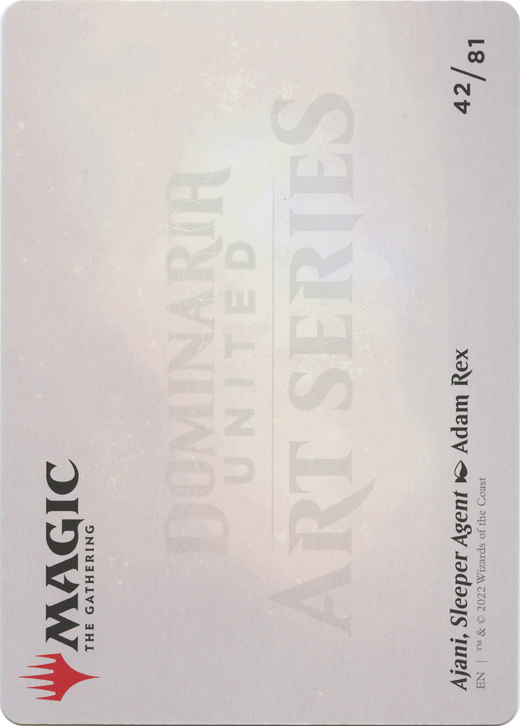 Ajani, Sleeper Agent // Ajani, Sleeper Agent (ADMU-042) - Dominaria United Art Series (Borderless) Foil