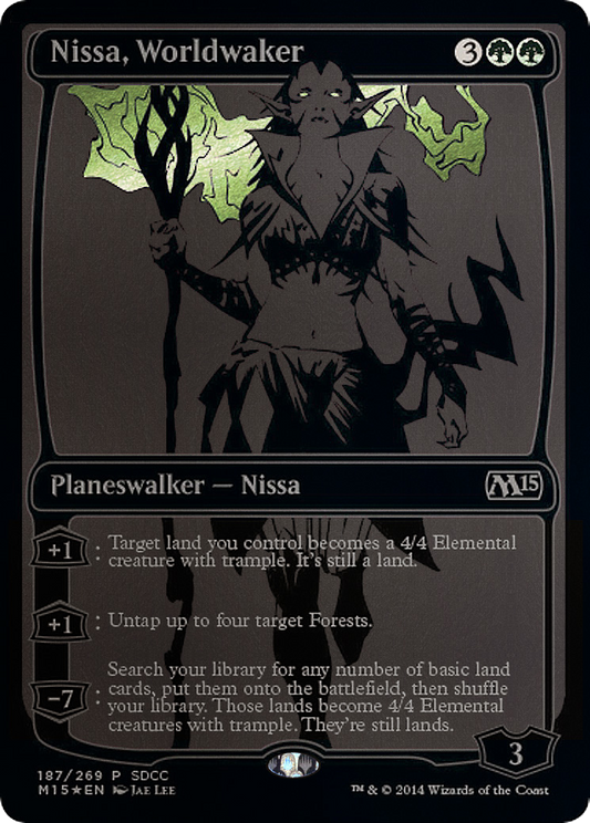 Nissa, Worldwaker (MEDIA-187) - San Diego Comic-Con 2014 Foil